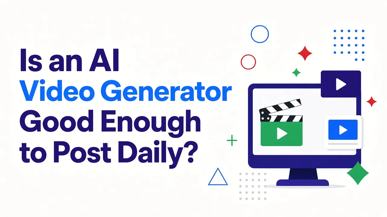 Is an AI Video Generator Good Enough to Post Daily?