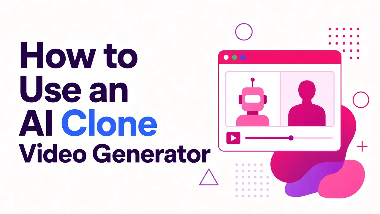 How to Use an AI Clone Video Generator