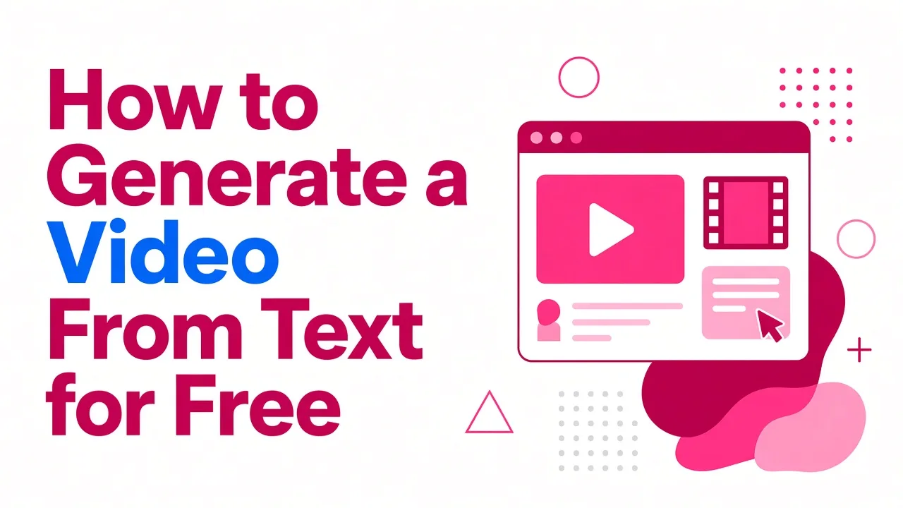 How to Generate a Video From Text for Free