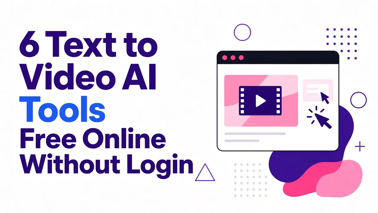 6 Text to Video AI Tools Free Online Without Login